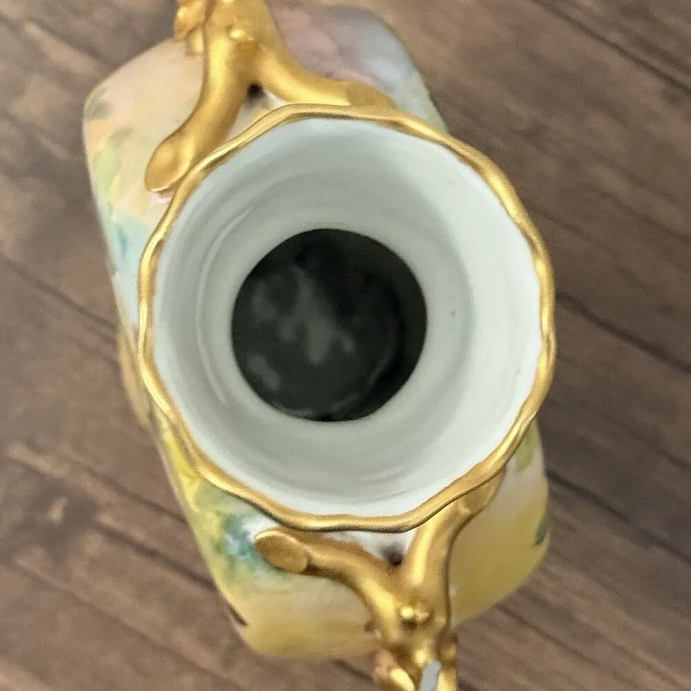 Vintage Limoges Porcelain Vase By Martial Redon | France | Broken Handle